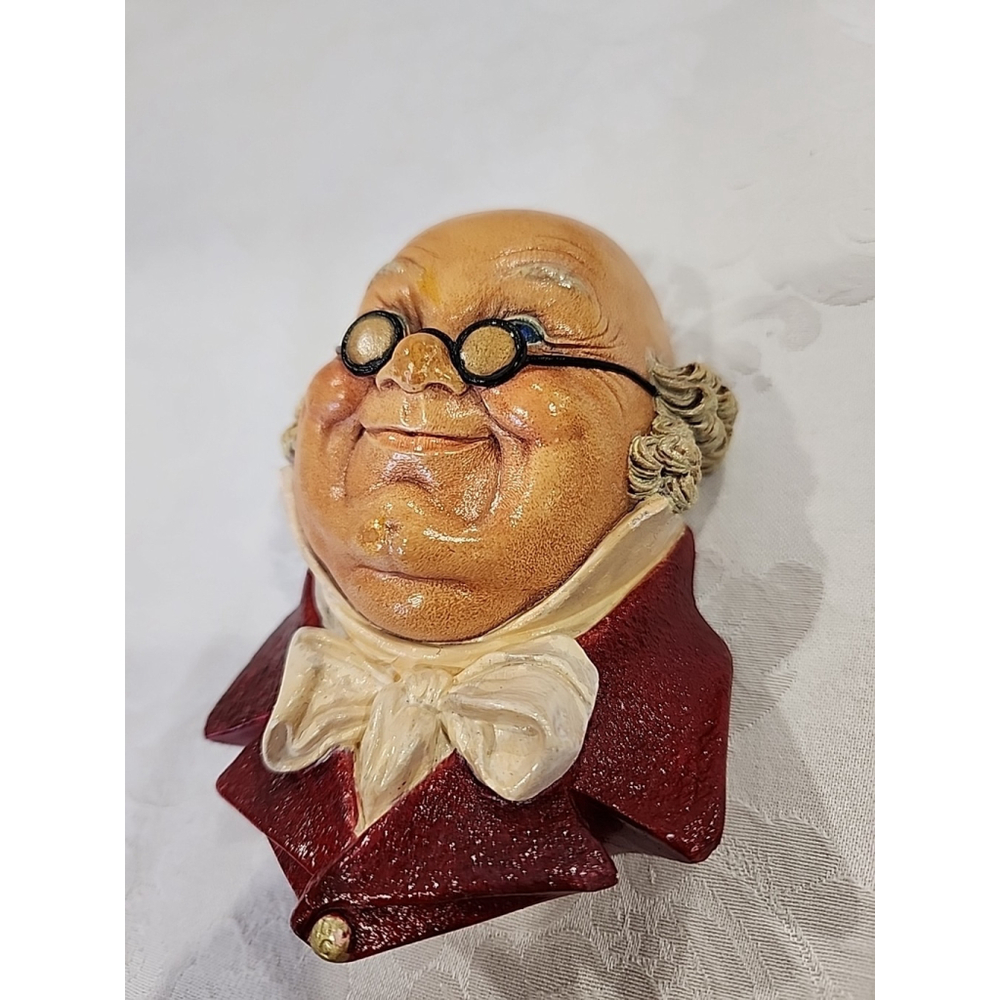 Bossons England Mr Pickwick Chalkware Head 1964 Vintage - Picture 2 of 7